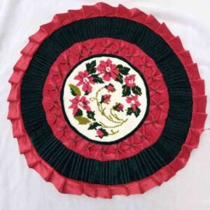 Home hand crafted cushion circular